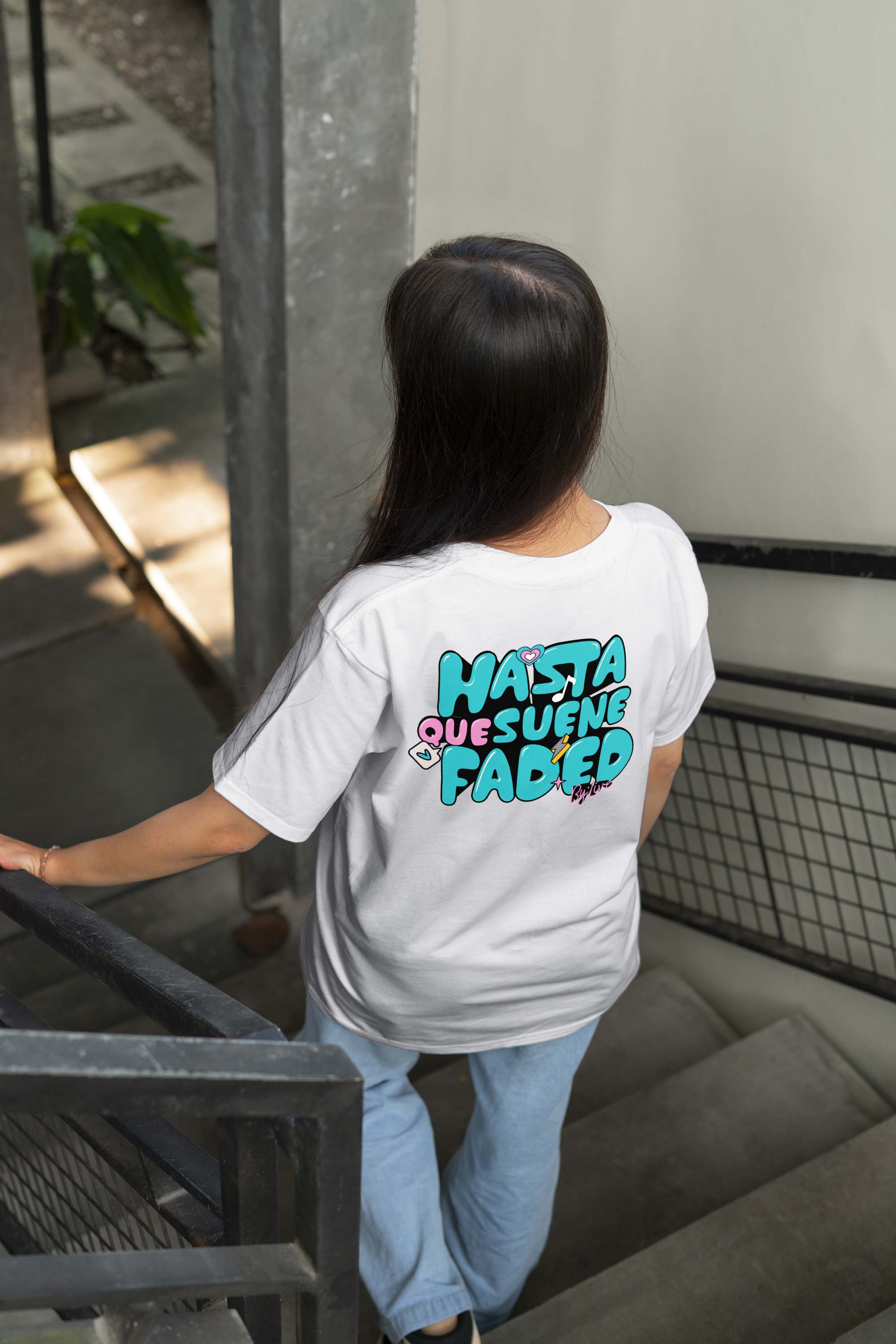 Camiseta Faded Blanca